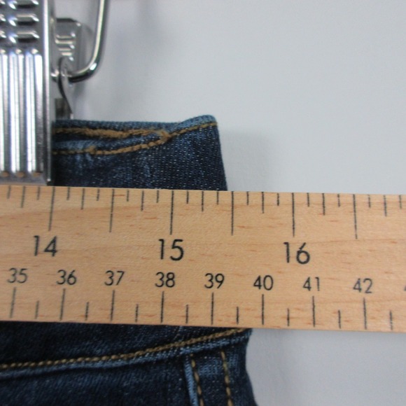 Spanx Clean Indigo Bootcut Trouser Women M Blue Flare Jeans Cotton Blend 562 - Picture 11 of 14